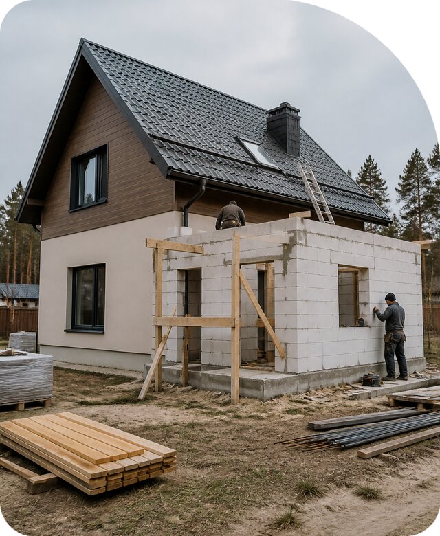 Пристройка ванной комнаты в Партизанске по цене от 482985 р. | РадиДОМА-Прт